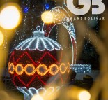 Светодиодная сфера, новогоднее оформление города Черноморск, световой елочный шар, светодиодная фигура  » Кликните для увеличения ->