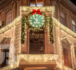 Новогоднее оформление фасада магазина Symbol, праздничная иллюминация, новогодняя иллюминация  » Кликните для увеличения ->