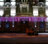Новогоднее оформление зданий Киев, новогоднее оформление фасада здания СБУ  » Кликните для увеличения ->