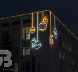 Новогоднее украшение фасадов. Новорічне оформлення Броварської міської ради  » Кликните для увеличения ->