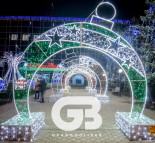 Новогоднее оформление города Черноморск, светодиодные арки  » Кликните для увеличения ->