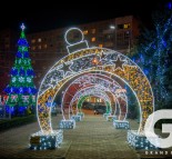 Новогоднее оформление города Черноморск, светодиодные арки  » Кликните для увеличения ->