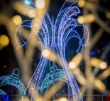 Новогоднее оформление города Черноморск, фонтан светодиодный  » Кликните для увеличения ->
