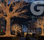 Новогоднее оформление площади, светодиодные деревья  » Кликните для увеличения ->