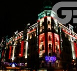 Новогоднее оформление фасада гостиницы "Premier Palace Hotel 5*". г. Киев  » Кликните для увеличения ->