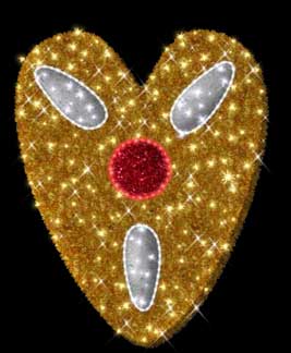 Объемные конструкции, светящиеся фигуры новогодние