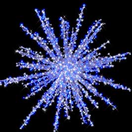 Объемные конструкции, светящиеся фигуры новогодние