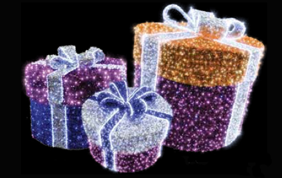 Светодиодные конструкции новогодние подарки